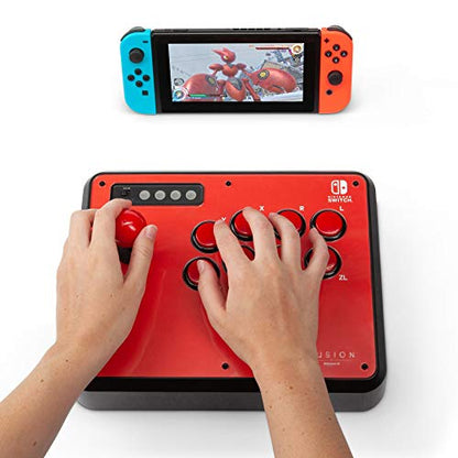 POWER A Fusion Wireless Arcade Stick for Nintendo Switch, Lite, Fight Stick, Gamepad, Game Controller, Bluetooth Controller, Officially Licensed - Nintendo Switch