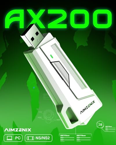 AX200 Keyboard & Mouse Adapter for PC, Nintendo Switch, Aim Assist | Compatible with Nintendo Switch 2, Supports COD, Apex Legends and more.