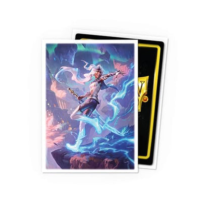 Dragon Shield | Flesh & Blood Art Sleeves | 100 CT - Smooth & Tough Premium TCG Sleeves | Compatible with Pokemon, One Piece & Magic the Gathering | Aurora - color: Aurora