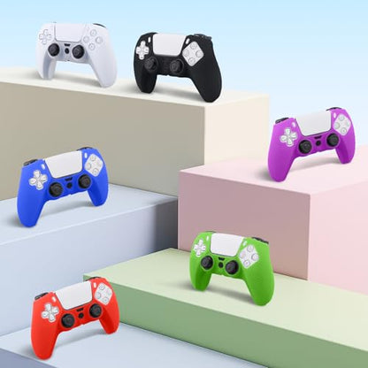 Baval Silicone Cover for Playstation 5 PS5 DualSense Wireless Controller | Scratch-resistant, Easy install, Silicone Construction, Portable Carrying Silicone Cover, Blacke Silicone Cover - color: Black Silicone Cover