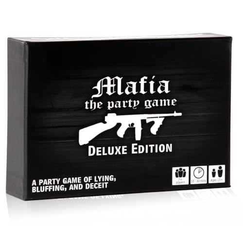 Mafia the Party Game, Bluffing and Deception Card Game for Adults and Teens | Uncover hidden identities, outsmart opponents, and survive the night in this thrilling social deduction party game