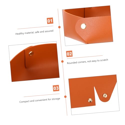 Folding Dice Tray Portable Pu Dice Storage Organizer for Tabletop Games Capacity Tray for Household Use for Parties and Family Gatherings