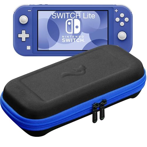 ButterFox Switch 2 Carrying Case for Nintendo Switch 2 Console, Fits Slim Protective Grip Case and 65W Power Bank, With 22 Game Holder and Built-in Stand (Blue/Black, Slim Switch Lite) - color: Blue/Black, size: 5.5 inch Switch Lite