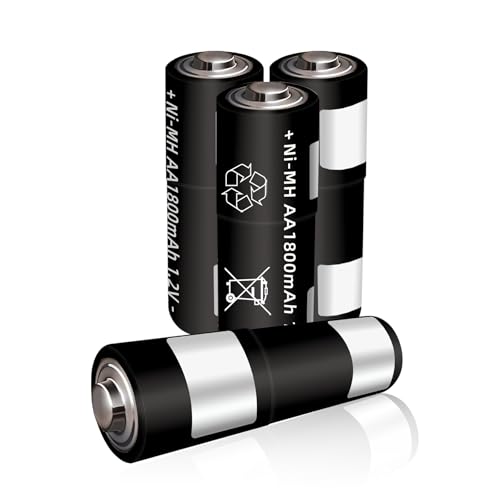 1800mAh Rechargeable Batteries for Oculus Quest 2 Controller Battery Oculus Quest 3 Controller Batteries Oculus Battery Pack VR Controller Battery Pack for Charging Dock and Type C Cable (4)