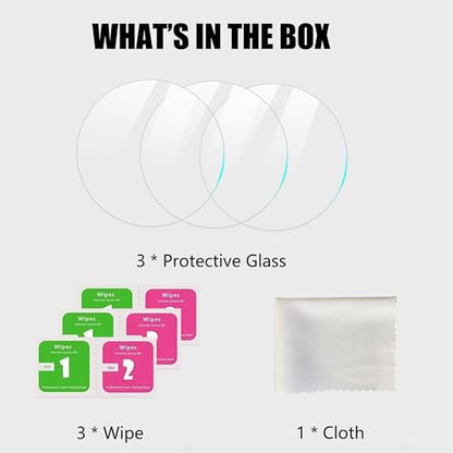 Lamshaw Miyoo Mini V4 Retro Handheld Game Screen Protector, 9H Tempered Glass Screen Protector Film Compatible with Miyoo Mini V4 OnionOS Handheld Game Console 2.8-inch (Glass-3Pack)
