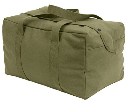 Rothco Small Canvas Parachute Cargo Bag – Rugged Outdoor Storage Travel Duffle - color: Olive Drab