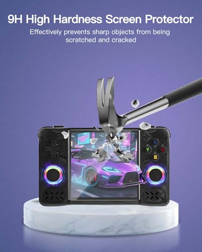 2 Pack Screen Protector for XF40H Retro Handheld Game Console, 9H Hardness Tempered Glass for XF40H Retro Handheld Game Console,Anti-Scratch, HD Clarity,Bubble Free
