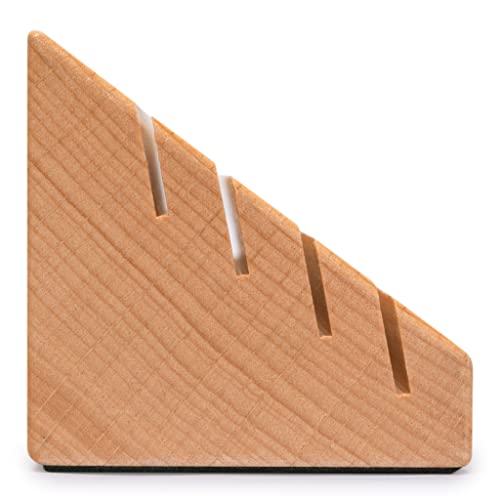 Yellow Mountain Imports Standard-Size Solid Beechwood Playing Card Holders/Racks - Set of 2 Card Organizers - size: 5.9”