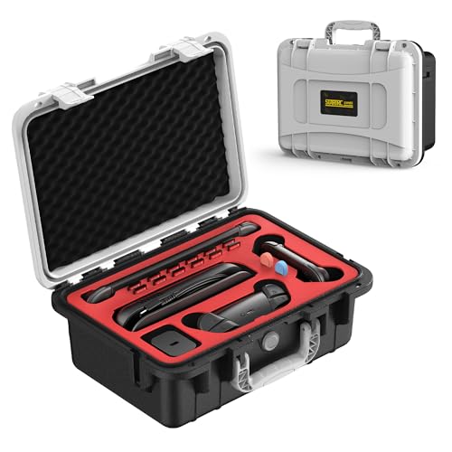 STARTRC GAMES Hard Carrying Case for Nintendo Switch 2, Professional Deluxe IP67 Waterproof, Soft Lining Hard Travel Case for Nintendo Switch 2 Console Pro Controller & Accessories (Black & White) - color: White and Black