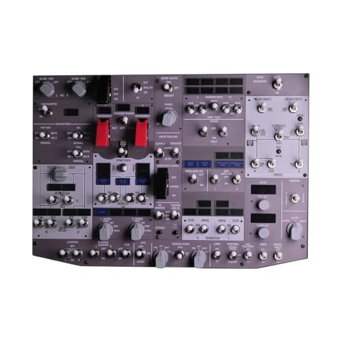 ConsoleXpress Flight Simulator Cockpit Panel, B107 B737 Light OVHD OVERHEAD Panel For MSFS 2020/2024, Xplane 12 (Backlit+Metal Housing/Standard Edition), Compatible With PMDG ZiBoMOD