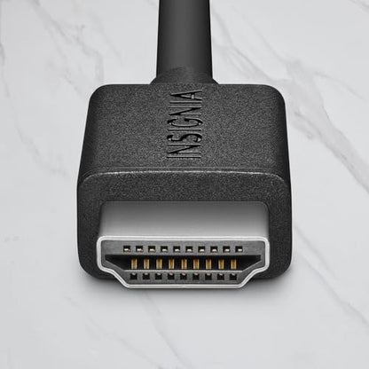 INSIGNIA 4K Ultra HD HDMI Cable – High-Speed 18Gbps, HDR, ARC, Ethernet – Compatible with TV, Monitor, PS5, Xbox, Blu-ray, Laptop (HDMI Cable, 6 ft) - size: 6 ft, style: HDMI Cable
