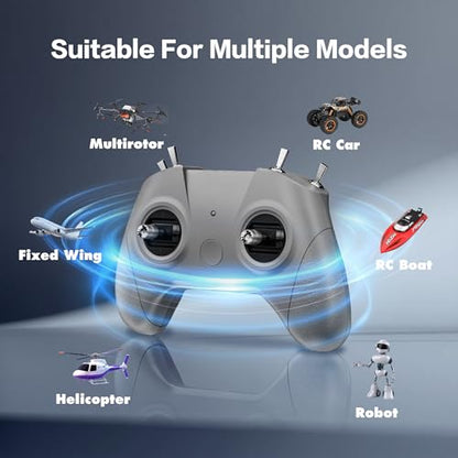 C8 ELRS V3 8CH 2.4GHz RC Radio Transmitter for FPV Drones/Tiny Whoop/Fixed Wing,FPV Drone Simulator Controller for Beginner,Mode 2