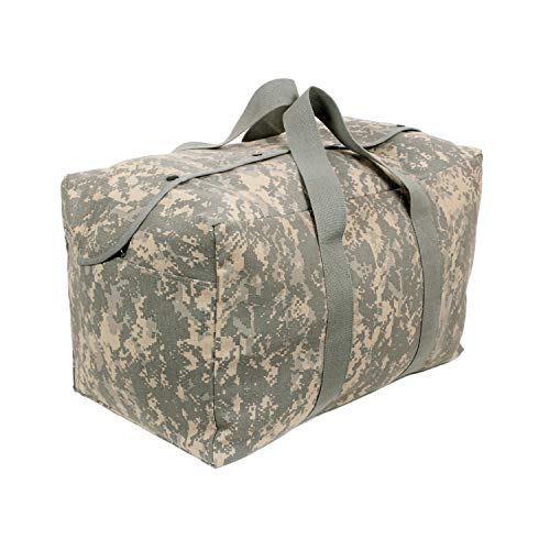 Rothco Canvas Parachute Cargo Bag | Built From Rugged Canvas, This Spacious Cargo Bag Hauls Gear With Ease—Durable, Reliable, And Ready - color: ACU Digital Camo
