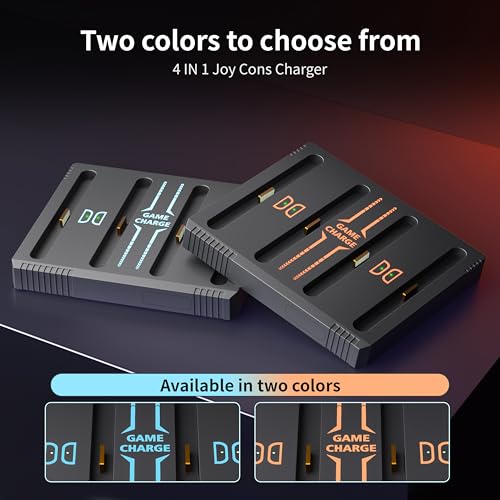 Charging Dock for Nintendo Switch 2 Joy-Con Controllers – Organized Storage Stand for Switch 2 Accessories, Bi-Directional Design, LED Indicators & Overcharge Protection