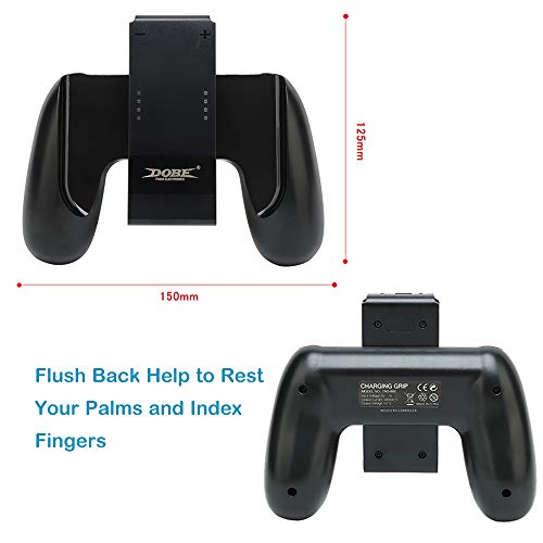 Kinvoca Charging Grip, Ergo Comfort Grip for Nintendo Switch Controllers, Portable Charger Dock with 79in USB-C Cable and Battery Indicators, High Speed Charge While Play - size: Grip for Original Controller ONLY