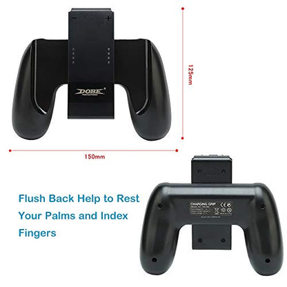 Kinvoca Charging Grip, Ergo Comfort Grip for Nintendo Switch Controllers, Portable Charger Dock with 79in USB-C Cable and Battery Indicators, High Speed Charge While Play - size: Grip for Original Controller ONLY