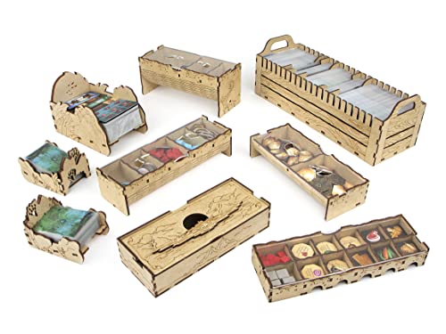 TowerRex Organizer for Sleeping Gods and Tides of Ruin Expansion, Storage Insert for Board Game, Accessories Upgrade
