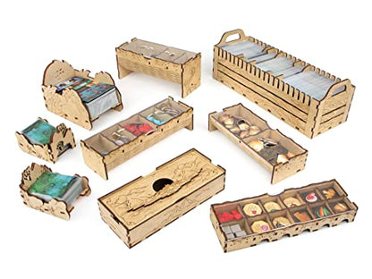 TowerRex Organizer for Sleeping Gods and Tides of Ruin Expansion, Storage Insert for Board Game, Accessories Upgrade