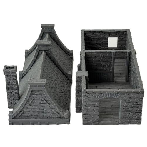 Walter's Residence Terrain 28mm | Colonial house terrain for medieval towns, historical villages, Dungeons & Dragons, tabletop RPGs, and wargaming.