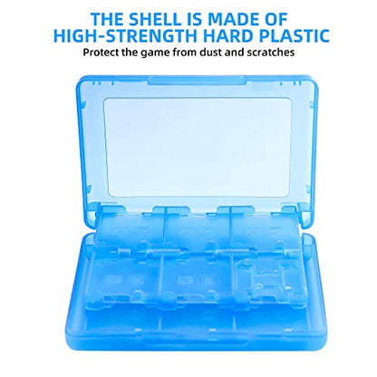 3DS Game Holder Card Case, 28-in-1 Game Holder Card Case Compatible with Nintendo NEW 3DS / NEW 3DS XL / 3DS / 3DS XL / DSi / DSi XL / DS / NEW 2DS /NEW 2DS XL / 2DS/ 2DS XL Catridge Storage Box (Blue) - color: Blue