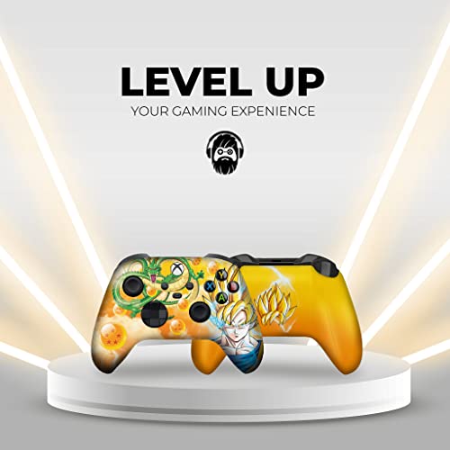 DreamController D. B. Z. Gokku Custom X-box Controller Wireless compatible with X-box One/Series X/S Proudly Customized in USA with Permanent HYDRO-DIP Printing(NOT JUST A SKIN) (MODDED) - color: D. B. Z. Gokku, size: Modded - Front & Back Print