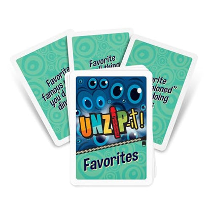 Trainers Warehouse Unzip It! Deck - Favorites | Conversation Starters | Stimulate Conversations | Set of 30 Unique Prompt Cards (Favorites Deck Only) - color: Favorites Deck Only