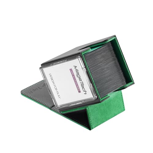 Mage Tech Adventurer [Hero] Modular Deck Box - Holds 99 Double-Sleeved Cards - Includes Avatar Holder - Ultra-Rugged, Expandable Design - MTG Commander/EDH & More - Black/Green - color: 2. Veil (Black/Green), style: 2. Hero