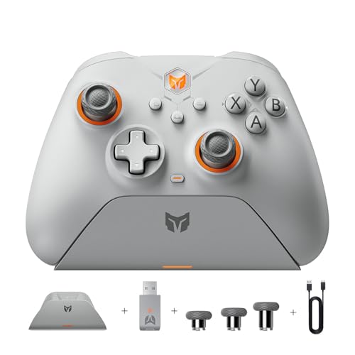 PC Controllers, BIGBIG WON Gale Hall Wireless Controllers, Motion Control, Hall Joysticks&Triggers, 3 Pairs of Thumbsticks, PC App Game Controllers for Switch/Switch2/iOS/Android Wireless Gaming Controller - color: 3.Gale Hall-Grey