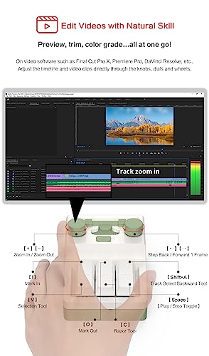 6 Key 2 Knob Macro Keyboard - Programmable Wired/Bluetooth /2.4G Receiver One Handed Gaming Keyboard With Software Macro Keys, Hot-Swap Switch RGB For Photoshop, Gaming