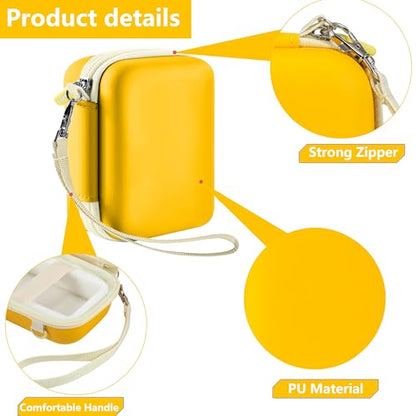 Leayjeen Kids Camera Case for Goopow/Mgaolo Kids Camera-Yellow | Fits CIMELR/Seckton/OZMI Kids Toy Cameras and Children Digital Camera,Shockproof Water-Resistant Hard EVA Shell(Case Only) - color: Yellow