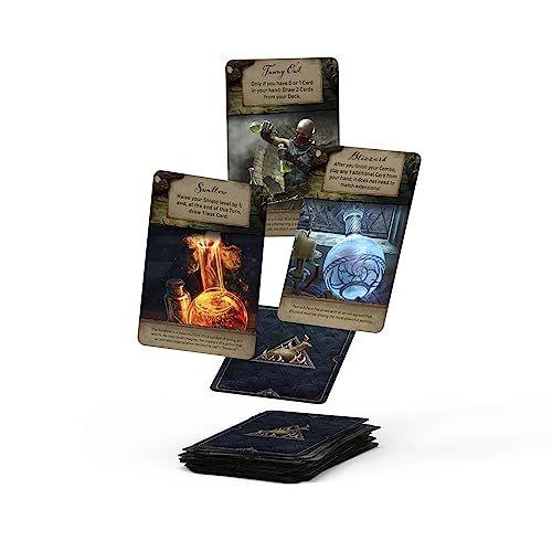 The Witcher Old World Deluxe Edition Board Game - Fantasy & Adventure Strategy Game for Adults, Ages 14+, 1-5 Players, 90-150 Min Playtime, Made by Go On Board