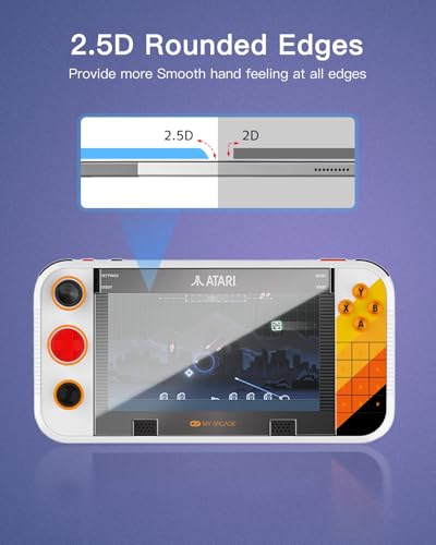 3 Pack Screen Protector for My Arcade Atari Gamestation Go Handheld Game Console, 9H Hardness Tempered Glass for My Arcade Atari Gamestation Go,Anti-Scratch, HD Clarity,Bubble Free