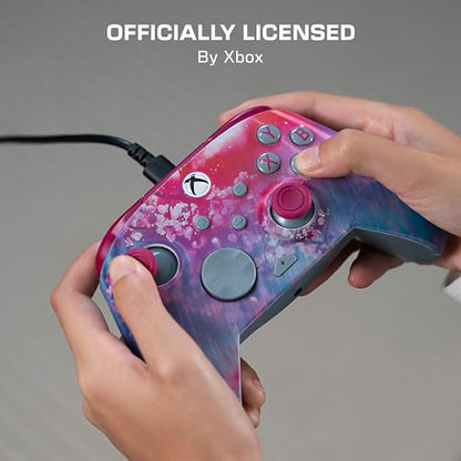 Turtle Beach Rematch Advanced Wired Gaming Controller for Xbox & PC | Xbox Series X|S, Xbox One, PC, 2 Remappable Buttons, Hall-Effect Triggers, Audio Controls, Image Shifting Design, Kyoto Bloom - color: Kyoto Bloom Reveal
