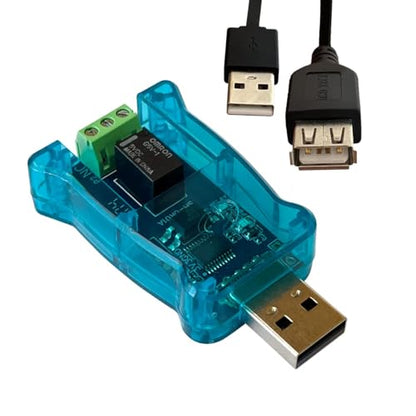 DSD TECH SH-UR01A USB Relay Controller for Computer and Laptop(1CH) - size: 1CH