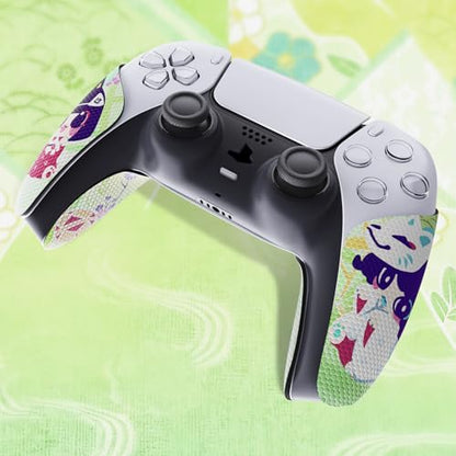 eXtremeRate PlayVital Anti-Skid Sweat-Absorbent Controller Grip for ps5 Controller, Professional Textured Soft Rubber Pads Handle Grips for ps5 Controller - Wishing Shrine - color: Wishing Shrine