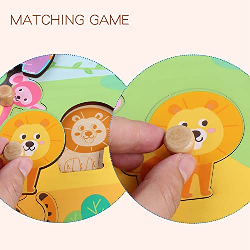 Wooden Peg Puzzles for Toddlers 1-3 - Montessori Educational Learning Puzzle Toys for Baby Gifts - style: Style C