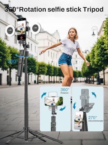 Vlogging Kit,Content Creator Essentials w/Mic & Light(R01 Kit) | 68" Extendable Tripod,For iPhone & Android, Wireless Lavalier Mic(1TX+2RX), Remote Control, For TikTok & YouTube Recording - style: Vlogging Kit-A