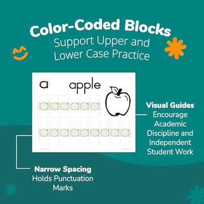 Channie's PreK Kindergarten Handwriting Visual Alphabets & Numbers Learning & Tracing Workbooks, 3 Pack - Alphabet & Numbers Preschool Workbook for Homeschool and After School - style: Handwriting Visual Alphabets & Numbers Learning & Tracing workbooks