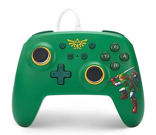 PowerA Nintendo Switch Wired Controller - Hyrule Defender, Detachable 10ft USB Cable, Plug & Play, Officially Licensed by Nintendo - color: Hyrule Defender
