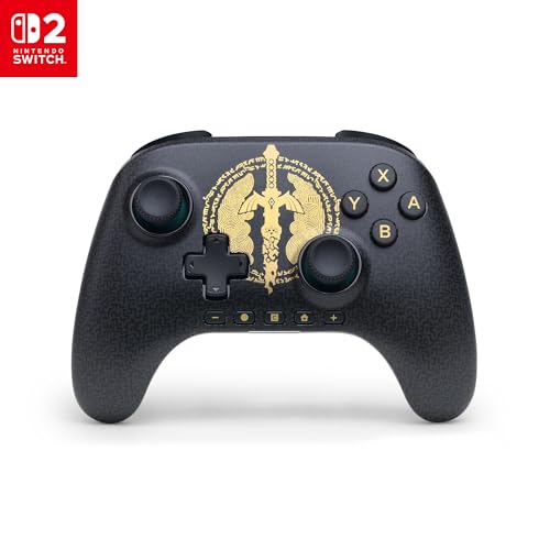PowerA Advantage Wireless Controller for Nintendo Switch 2 - Zelda Decayed Master Sword, Officially Licensed, Hall Effects, Mappable Buttons, Pro Controller, C Button, Motion Controls - color: Decayed Master Sword, style: Wireless