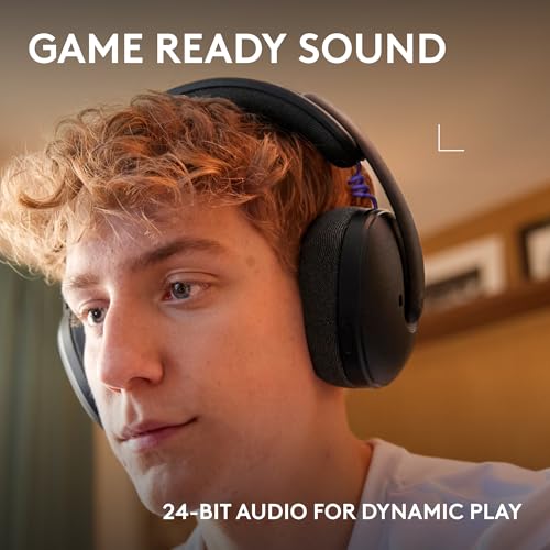 Logitech G325 Lightspeed Wireless Gaming Headset - Black | All-Day Comfort, Built-in Mic with Noise Reduction, 24-Bit Audio, 24+ Hr Battery Life, for PC, PlayStation, Switch, Mobile - color: Black