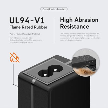 65W USB C Charger for TobenONE 18 in 1 Laptop Docking Station, ULANZI 40W Pro Portable LED Video Light, Laptop HP Omnibook 5 X 14 Next Gen AI PC UOWAMOU BTC501 BTC512 Dell 14 Plus Power Supply Cable