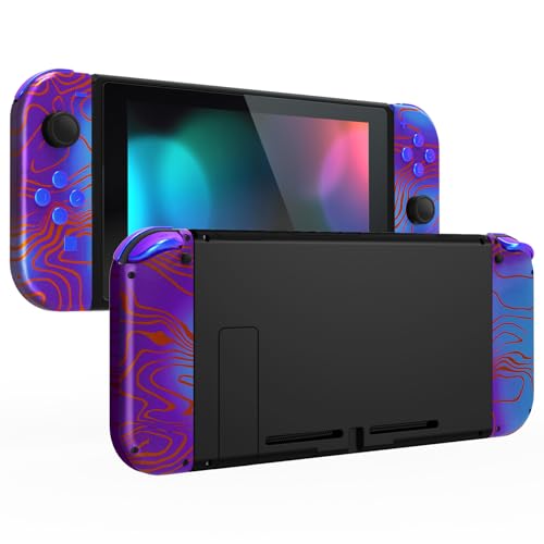 eXtremeRate DIY Replacement Shell Buttons for Nintendo Switch & Switch OLED, Damascuscamo Custom Housing Case with Full Set Button for Joycon Controller - Console Shell NOT Included - color: Damascuscamo
