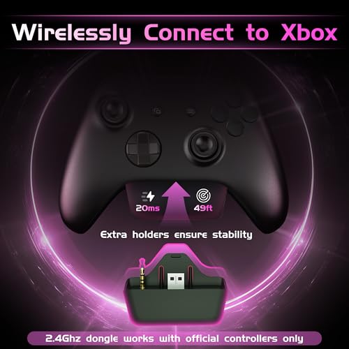 Gvyugke Wireless Gaming Headset for Xbox Series X/S, Xbox One, PS5, PC, Bluetooth 6.0 Gaming Headphones with Flip-to-Mute Noise-Canceling Mic, 70-Hour Playtime, Foldable, 3D Surround Sound - Pink - color: Pink