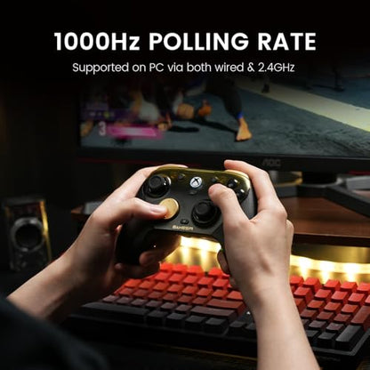 GameSir G7 Pro Wired Controller for Xbox Series X|S, Xbox One, Wireless Gamepad for PC&Android with TMR Sticks, Hall Effect Analog Triggers, 1000Hz Polling Rate, 3.5mm Audio Jack - Golden - color: Golden