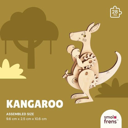 3D Wooden Puzzles for Ages 8+, 6 Pack Animal Puzzles, FSC-Certified Wood, Plastic-Free Toy, STEM Kit for Kids Teens Adults, Wood Craft Model Kit, Individually Wrapped Party Favors - Exotic Frens - color: Exotic Frens