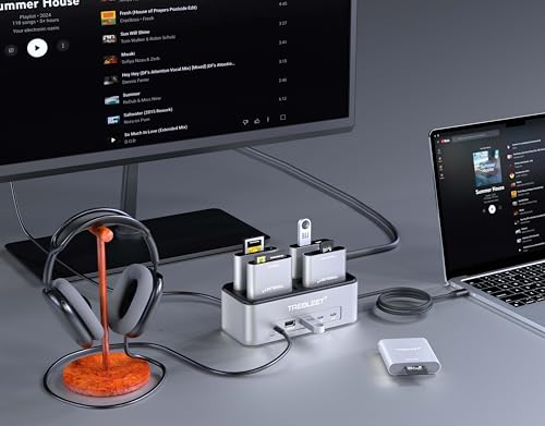 Modular 13-in-1 USB4 Docking Station with NVMe Slot, 2.5G LAN, DP 1.4, 10Gbps USB-C, Custom Expansion Hub Compatible with Mac, Windows, Thunderbolt 4/3 Laptops (Modules Sold Separately)
