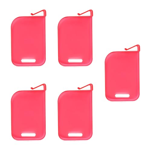 5pieces Trading Card Box Baffle Clip Card Storage Partition Board Card Box Divider Clapboard - color: Red