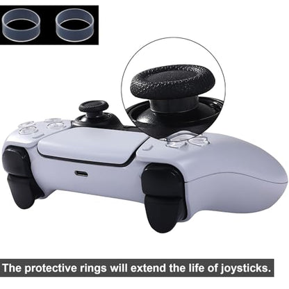 8 Pack Purple Replacement Thumbsticks for DualSense PS5 Controller, Custom Analog Thumb Stick Joystick Grip Replacement for PlayStation 5 Controller, for PS4 All Model Controller - size: Purple