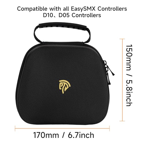 EasySMX Controller Carry Case Travel Case Travel Organizer Pouch D05 D10, Compatible with Manba Controller, 8BitDo Docked Ultimate& Ultimate 2C and Echtpower EP40